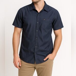 Zoo York Dark Navy Button-Up Shirt Men’s Small Short Sleeve Skater